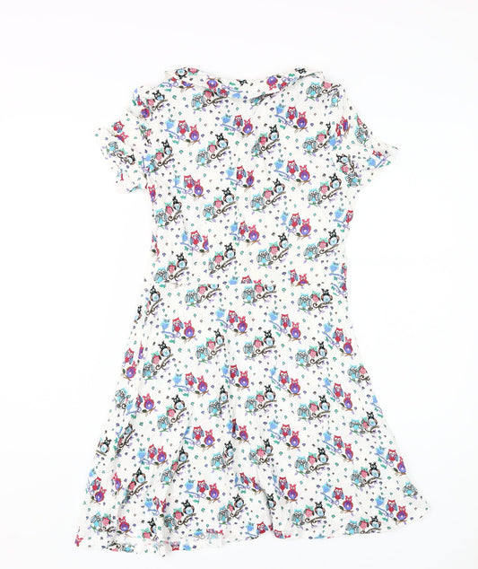 Joe Browns Women's Multicoloured Owl Pattern A-Line Dress