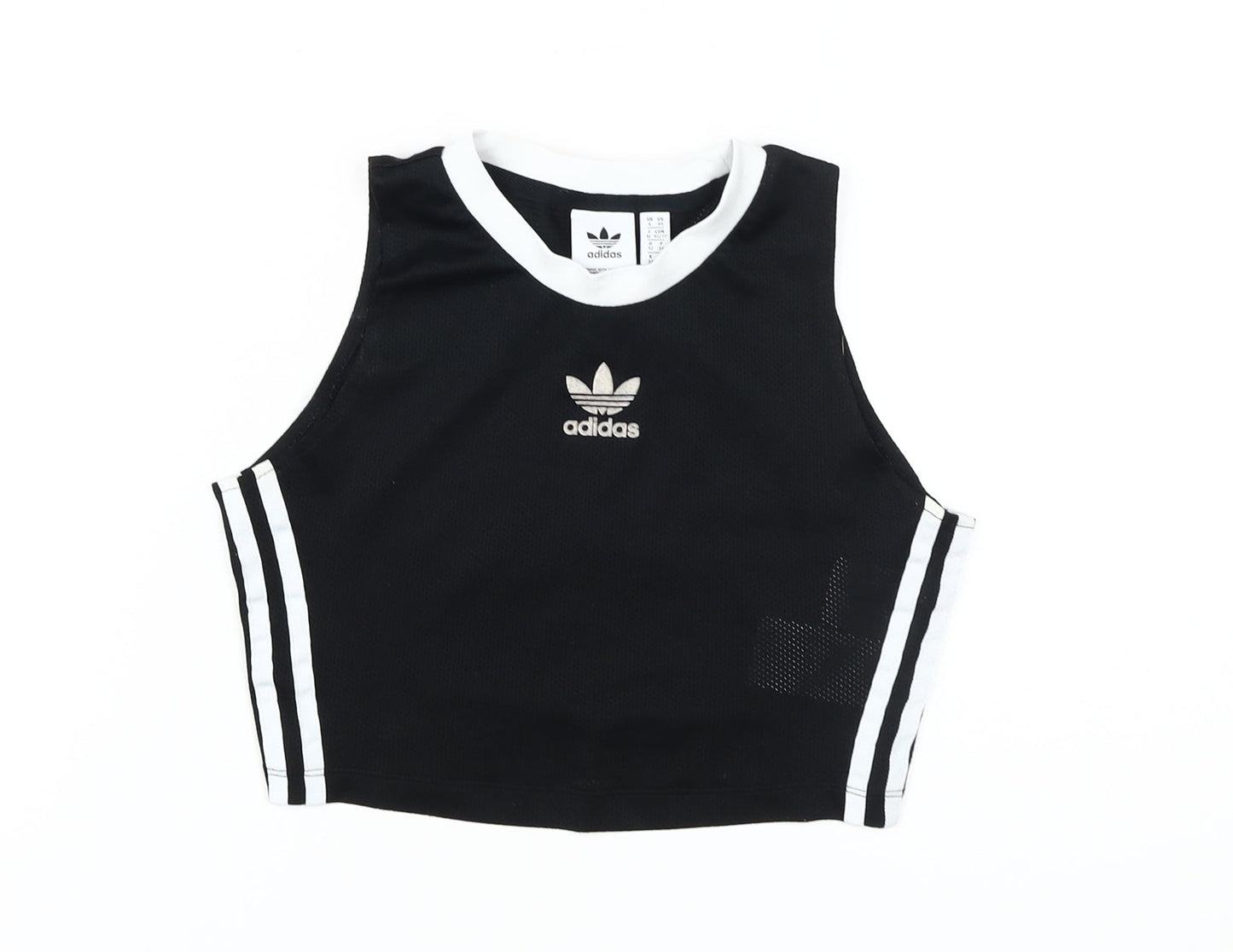 Adidas Women's Black Cropped Tank Top XS