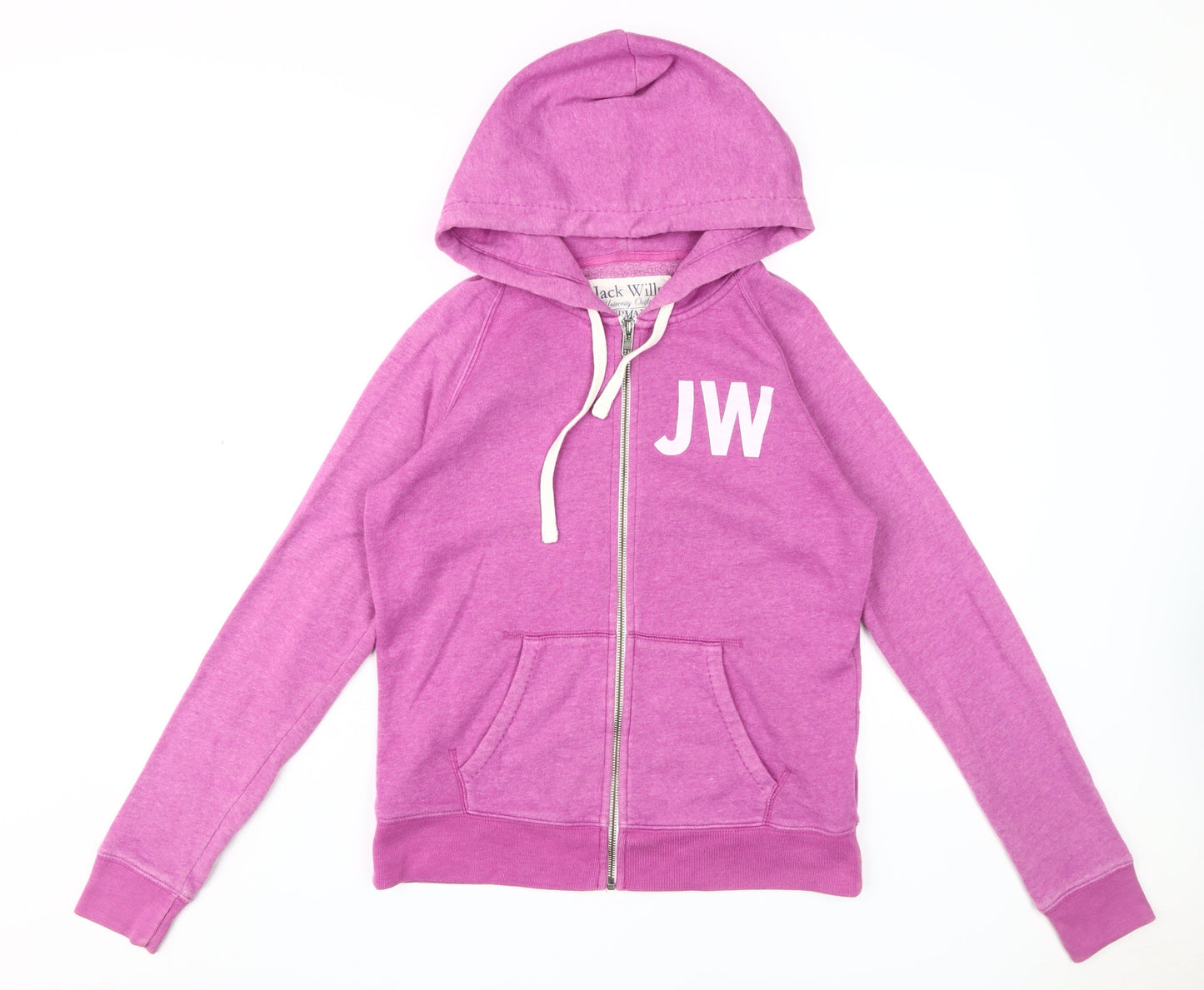 Jack Wills Women's Purple Full Zip Hoodie Size 12