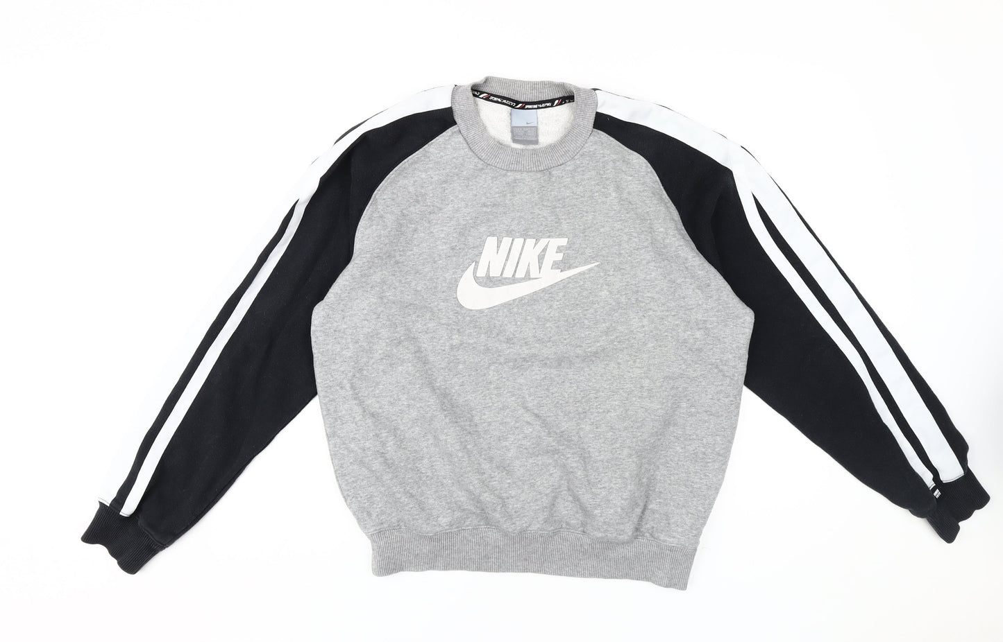 Nike Men's Grey Logo Pullover Sweatshirt, Size M