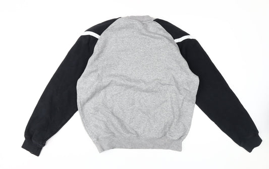 Nike Men's Grey Logo Pullover Sweatshirt, Size M