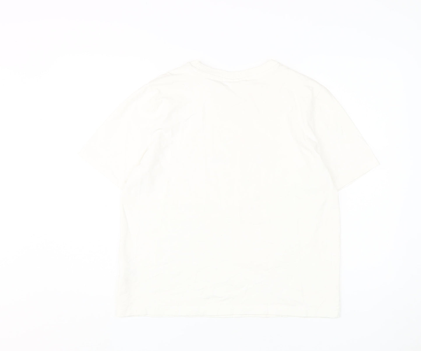 Fila Women's White T-Shirt, L, Casual Spring/Summer Look