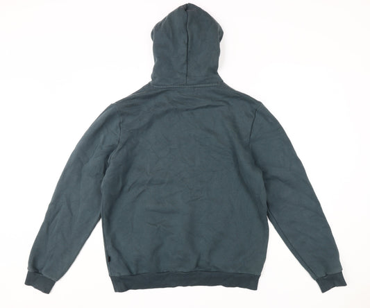 Puma Men's Green Hoodie, Medium, Graphic Print Pullover