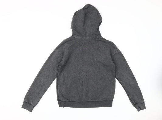 Abercrombie Kids Girls Grey Hoodie Size 14 - Casual and Comfy