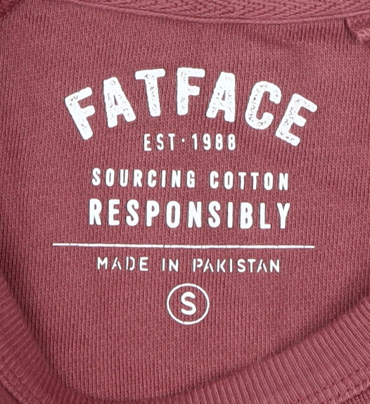 FatFace Men's Red Graphic Print Pullover Sweatshirt S