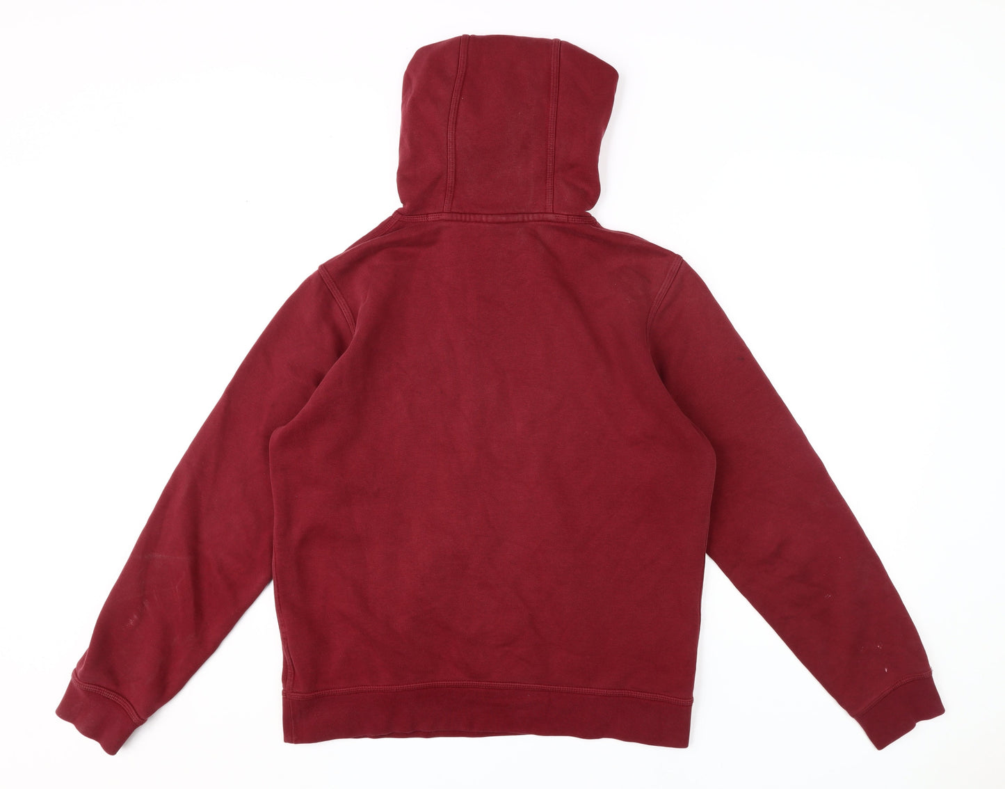 Nike Men's Red Pullover Hoodie M with Logo Accents