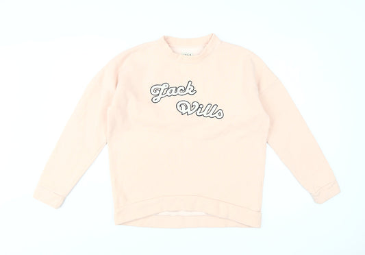 Jack Wills Women's Pink Pullover Sweatshirt Size 8