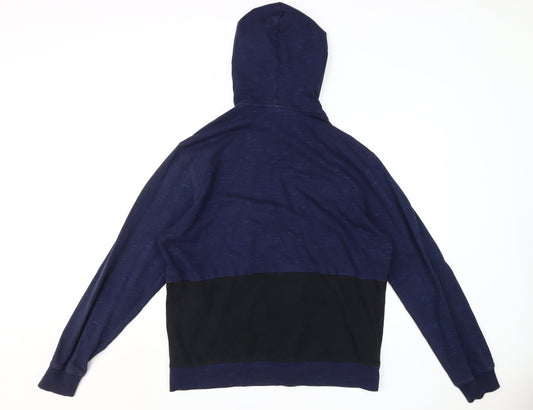 Adidas Men's Blue Full Zip Hoodie, Size L