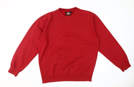 Dickies Men's Red Pullover Sweatshirt L