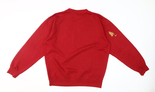Dickies Men's Red Pullover Sweatshirt L
