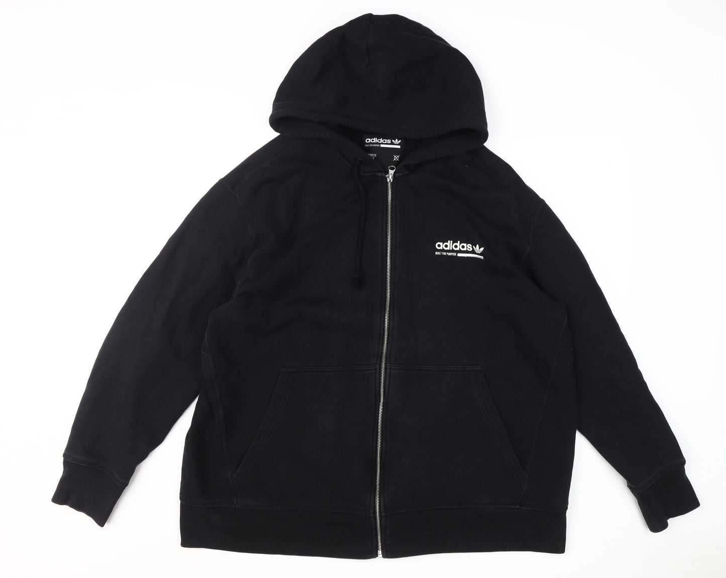 Adidas Men's Black XL Full Zip Hoodie