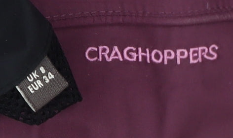 Craghoppers Women's Purple Rain Coat, Size 8, Hooded