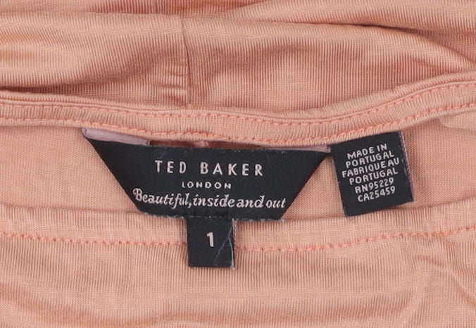Ted Baker Women's Brown Basic Top Size 2