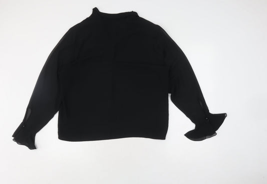 Womens UK Size 14 Windsmoor Black Polyester Blouse