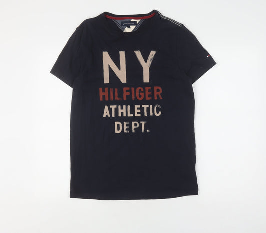Tommy Hilfiger Men's Blue S Logo T-Shirt