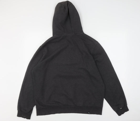 Puma Men's Black Pullover Hoodie - L - Logo Design