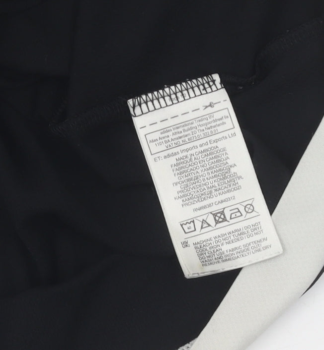 Additional view of Adidas boys’' black 9-10 t-shirt, climalite, breathable