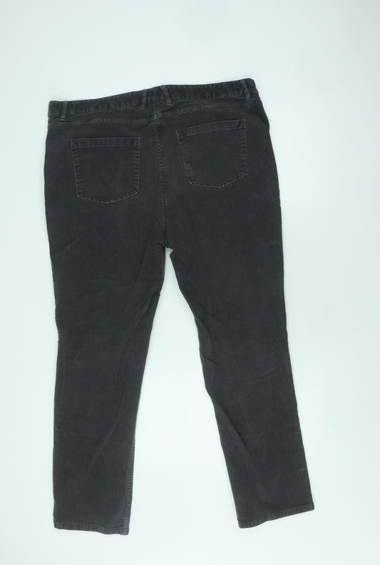 Marks and Spencer Women’s Grey Corduroy Trousers Size 20