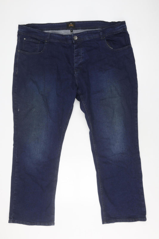 Enzo Men's Blue Straight Leg Jeans, Size 46, Dark Wash