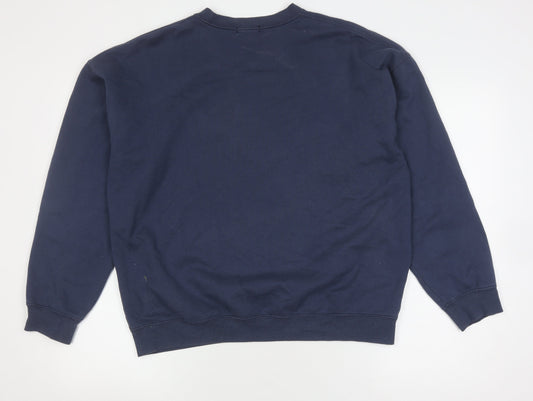 Nasty Gal Women's Blue Pullover Sweatshirt, Size S