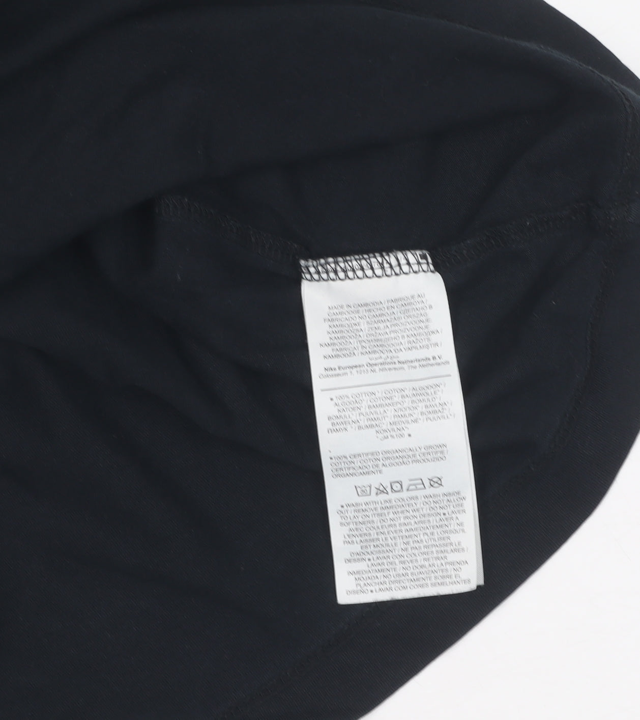 Nike Black Unisex T-Shirt XS Short Sleeve Casual