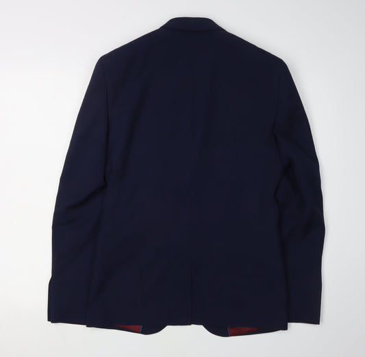 River Island Men's Blue Blazer Size 36R, Formal Jacket
