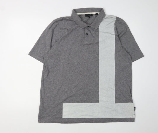 Ted Baker Men’s Grey Short Sleeve Polo - Size 5