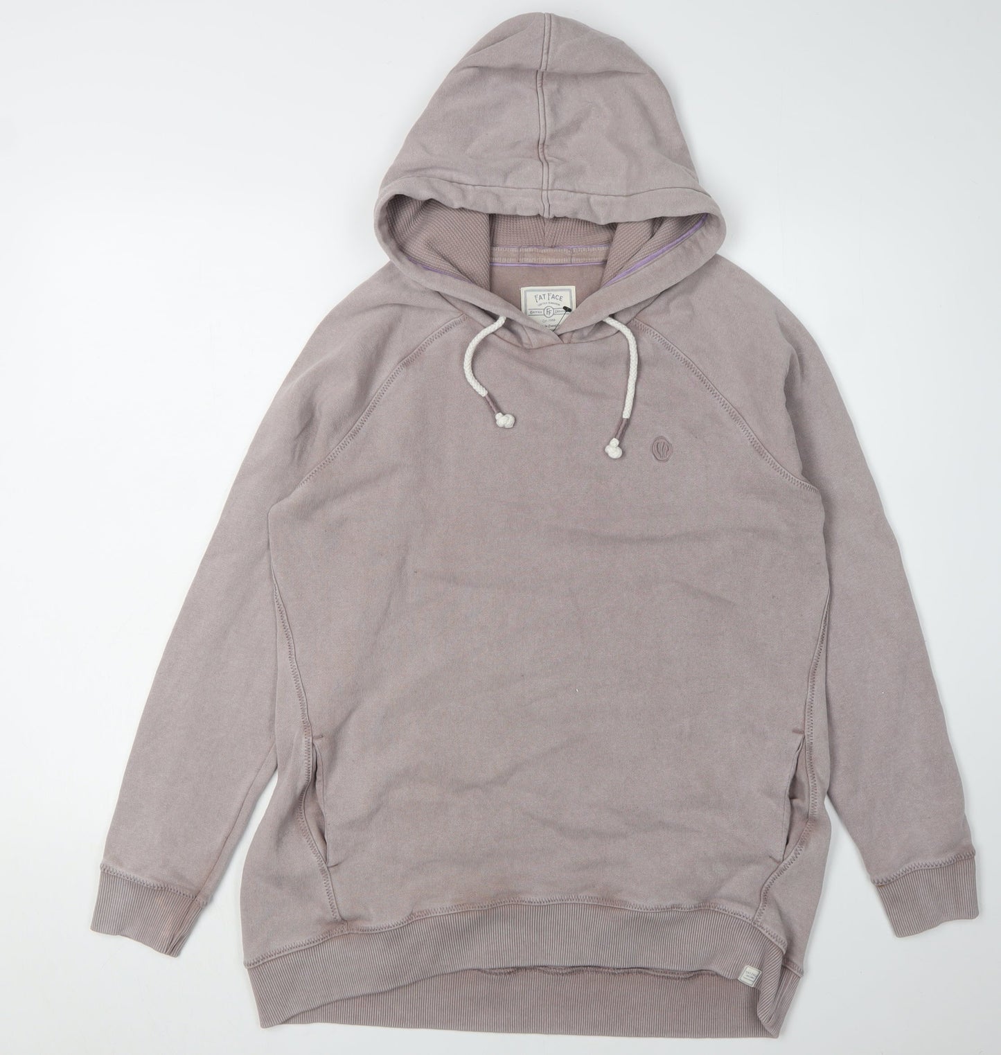 Fat Face Men's Beige Hoodie M Pullover Cotton Knit