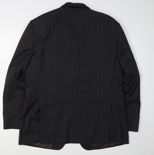 Michael Stewart Men's Black Striped Blazer 40S