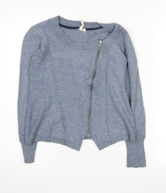 White Stuff Women Blue Full Zip Size 8 Jumper