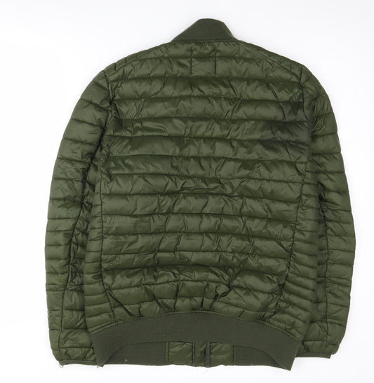 ASOS Men's Green Puffer Jacket Size S
