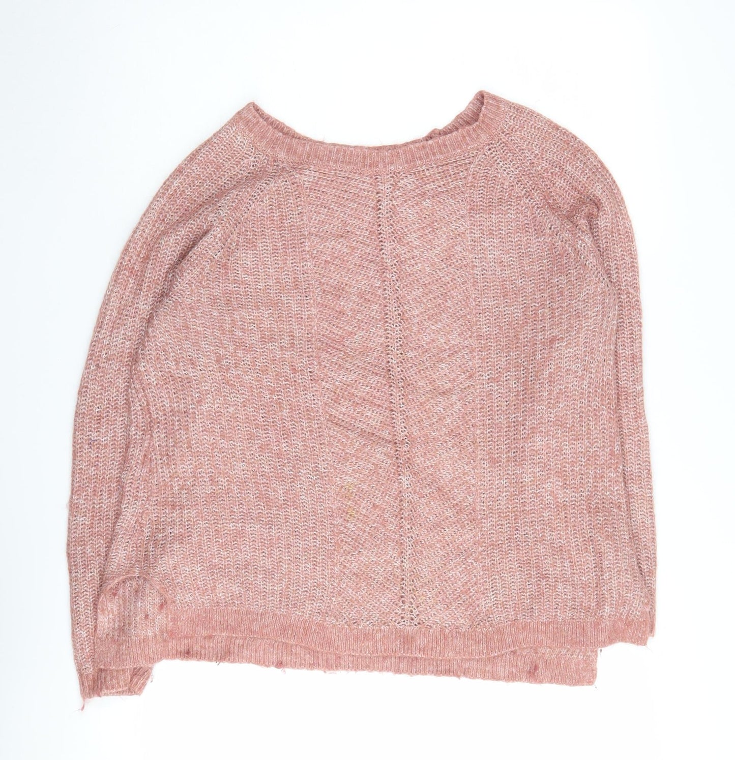 Fat Face Women's Pink Pullover, Size 12, Chunky Knit Jumper