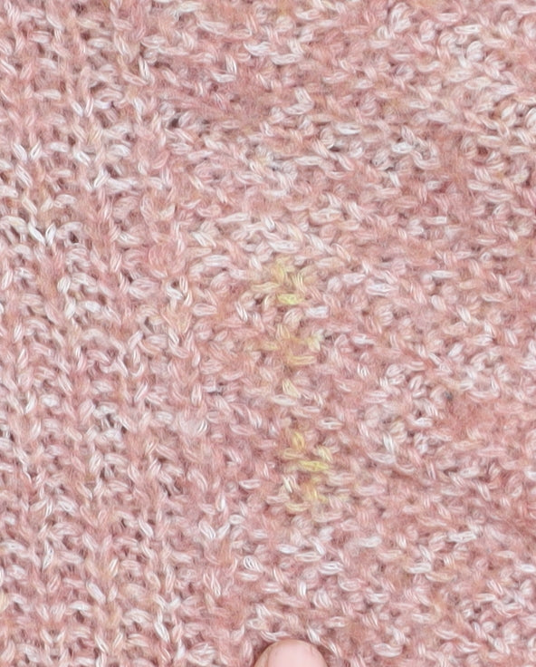 Fat Face Women's Pink Pullover, Size 12, Chunky Knit Jumper