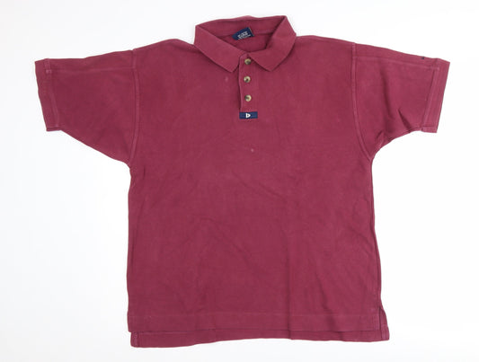Donnay Men's Red Large Polo Shirt