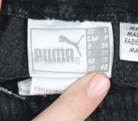 Puma Women's Black Wide-Leg Trousers Size 10