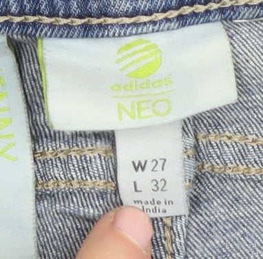 Adidas Women's Blue Skinny Jeans, Size 27 Slim Fit