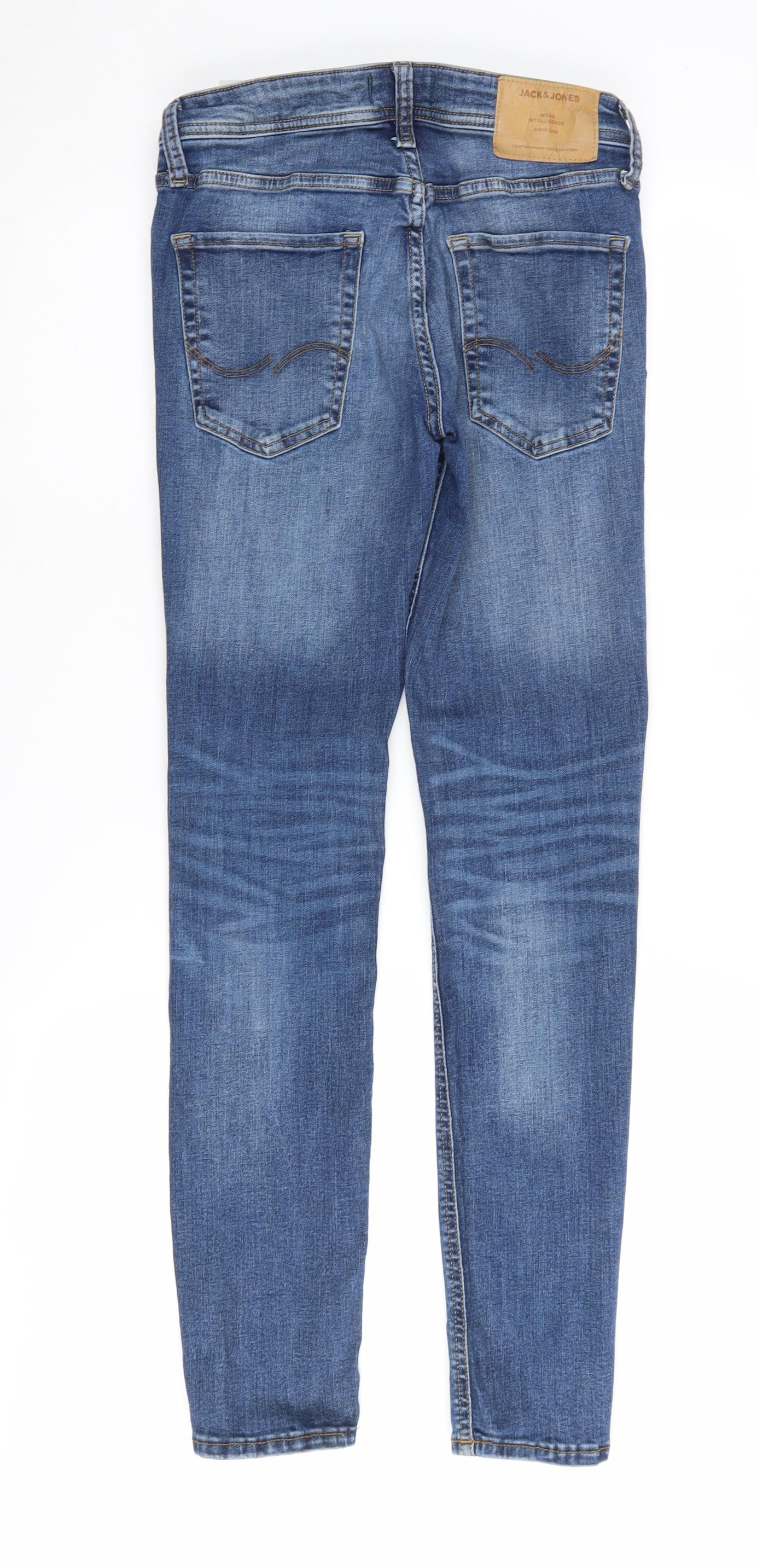 Jack & Jones Men's Blue Straight Jeans Size 29