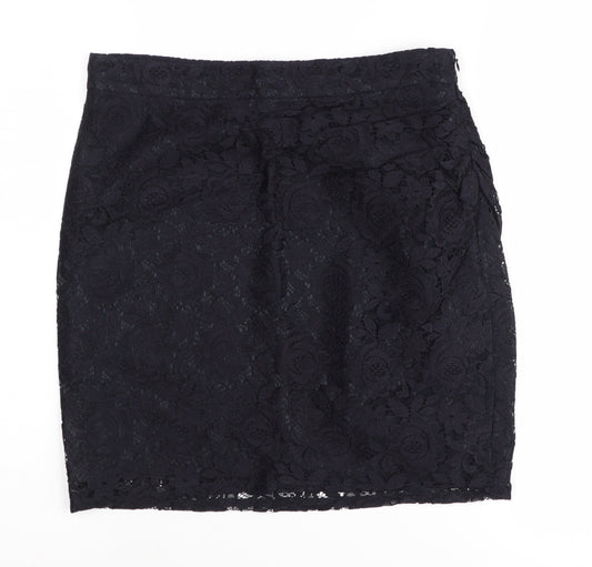 Reiss Women’s Black Lace Pencil Skirt Size 10
