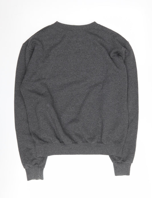 Champion Men's Grey College Sweatshirt Logo Pullover Size S