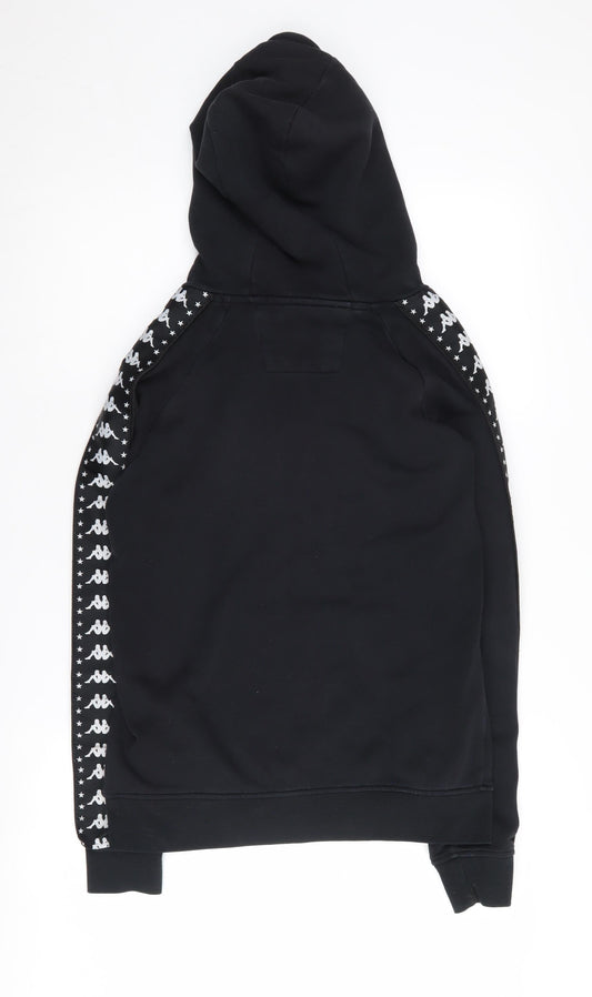 Kappa Men's Black Pullover Hoodie Size S with Logo