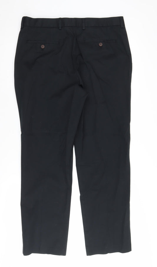 Charles Tyrwhitt Mens Black Classic Dress Pants 34R