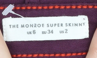 Joules Women's Purple Skinny Jeans Size 6