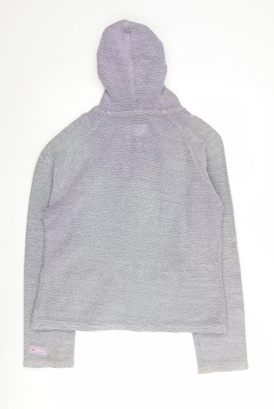 Weird Fish Women's Grey Full Zip Hoodie, Size Unisex