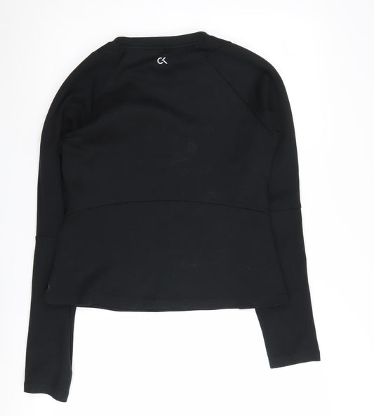 Calvin Klein Women's Black Pullover Sweatshirt M