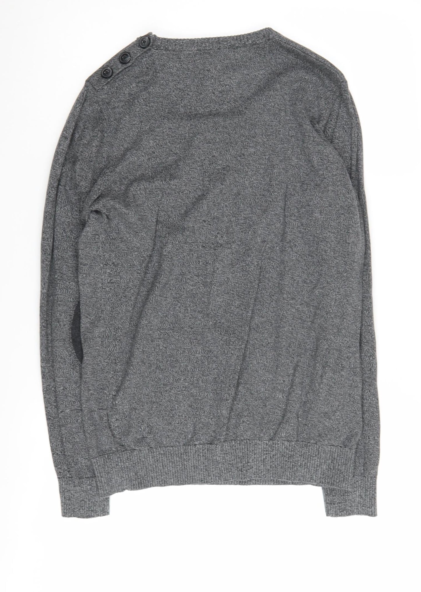 Jack & Jones Men's Grey Small Pullover Jumper