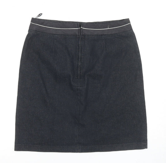 Per Una Women’s Black Knee Length Pencil Skirt Size 14