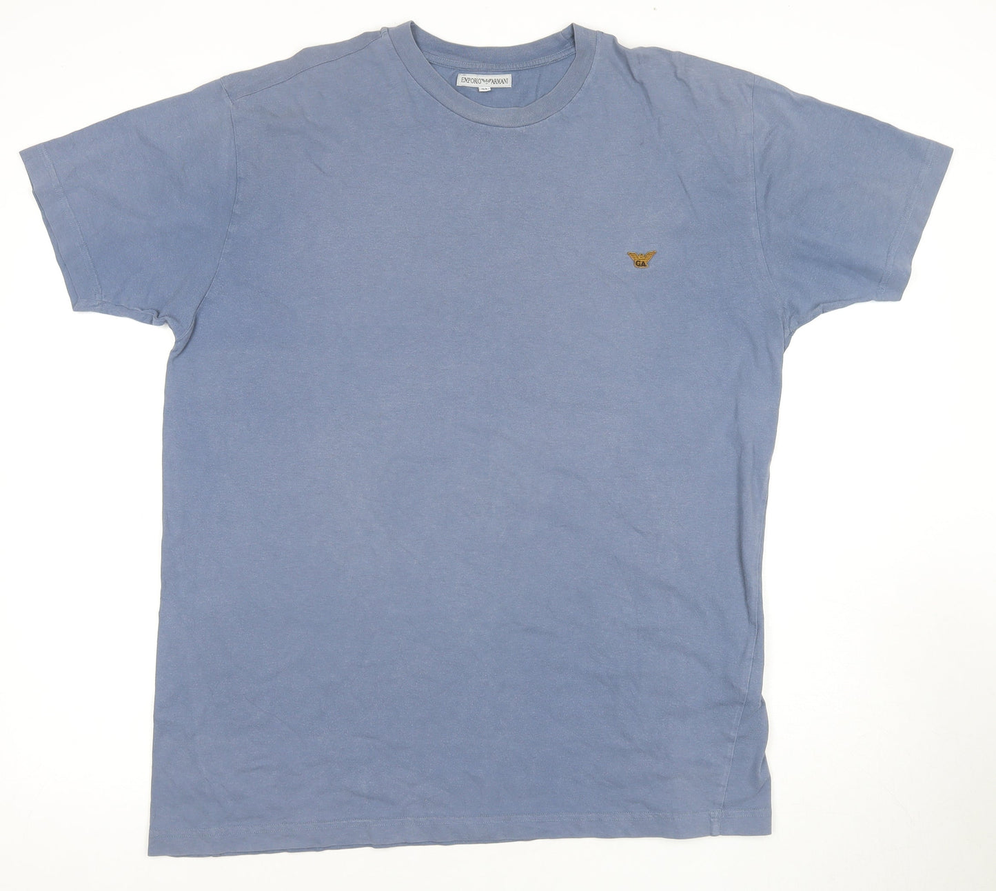 Emporio Armani Men's Blue XL Cotton T-Shirt