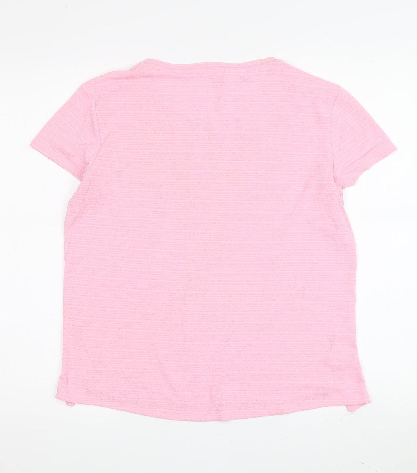Adidas Women's Pink T-Shirt Size 12 Crew Neck