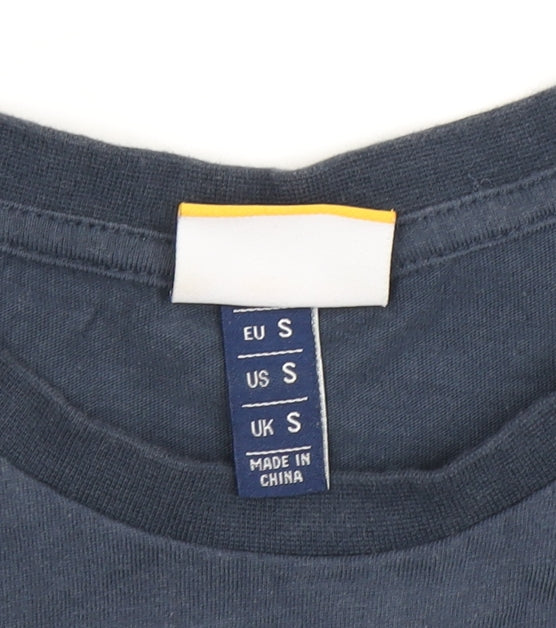 Ellesse Men's Blue T-Shirt, Size S, Crew Neck, Short Sleeve