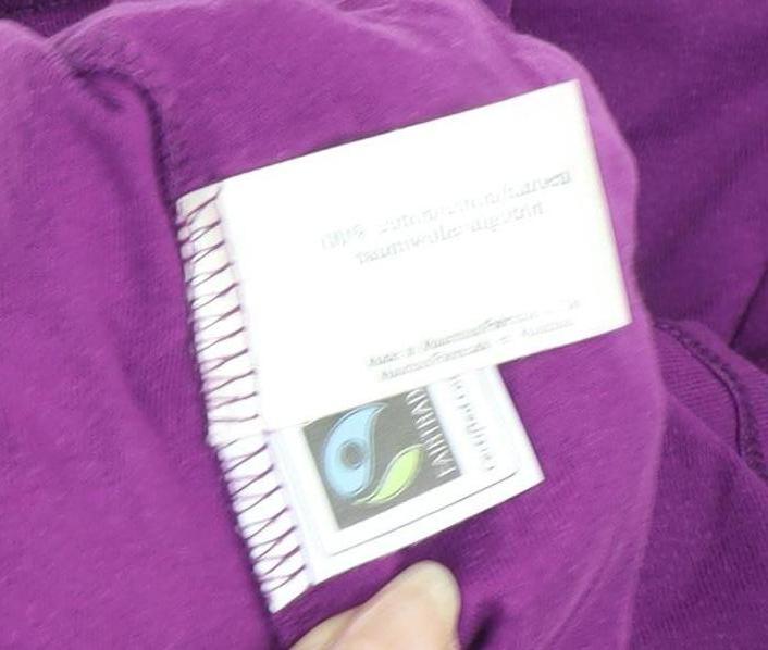 Laura Ashley Women's Purple Long Sleeve Basic T-Shirt Size 16